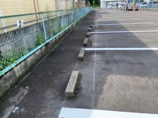 愛知県　豊田市　月極駐車場　塗り替え工事